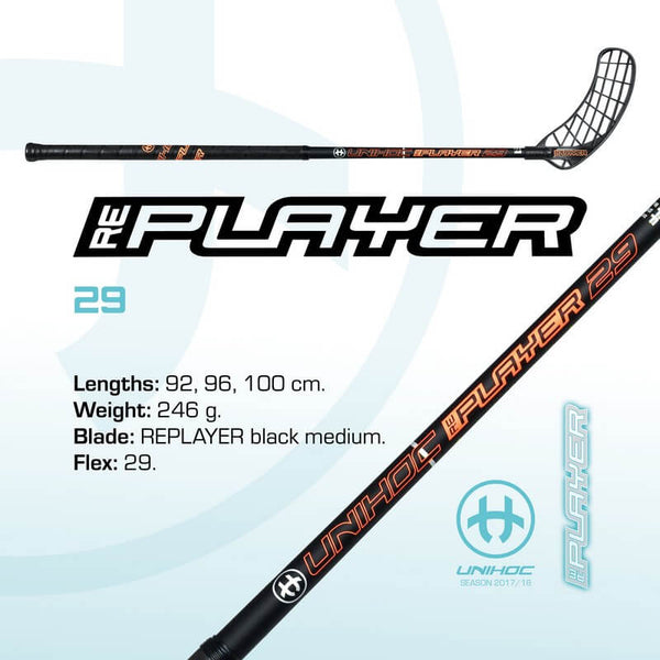 Unihoc REPLAYER 2.9 Black/Neon Orange