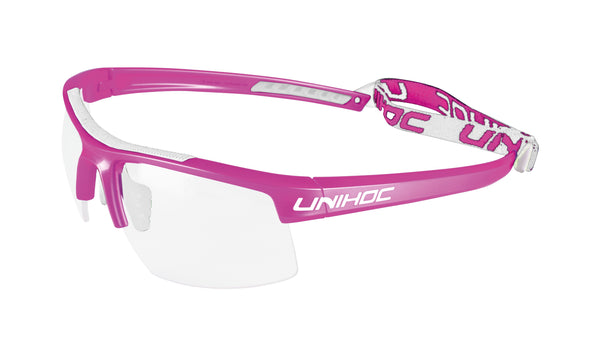 Unihoc Innebandyglasögon ENERGY Barn Cerise/White