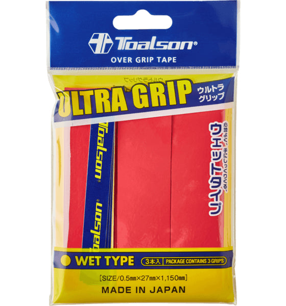 Toalson Ultra Grip 3-pack Neon Red