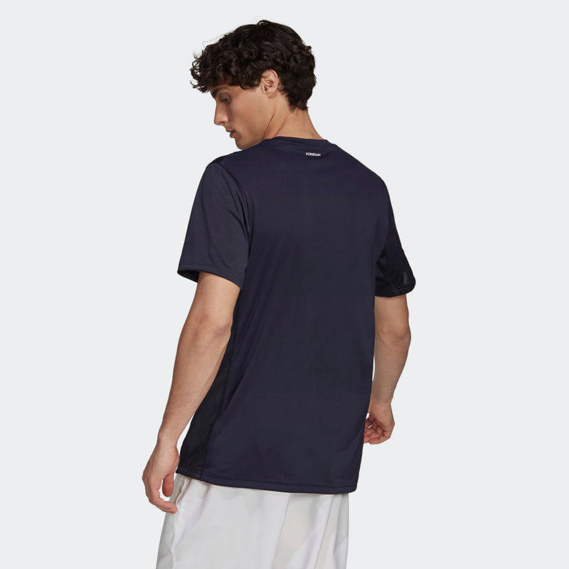 Adidas Club 3-Stripe T-Shirt Navy