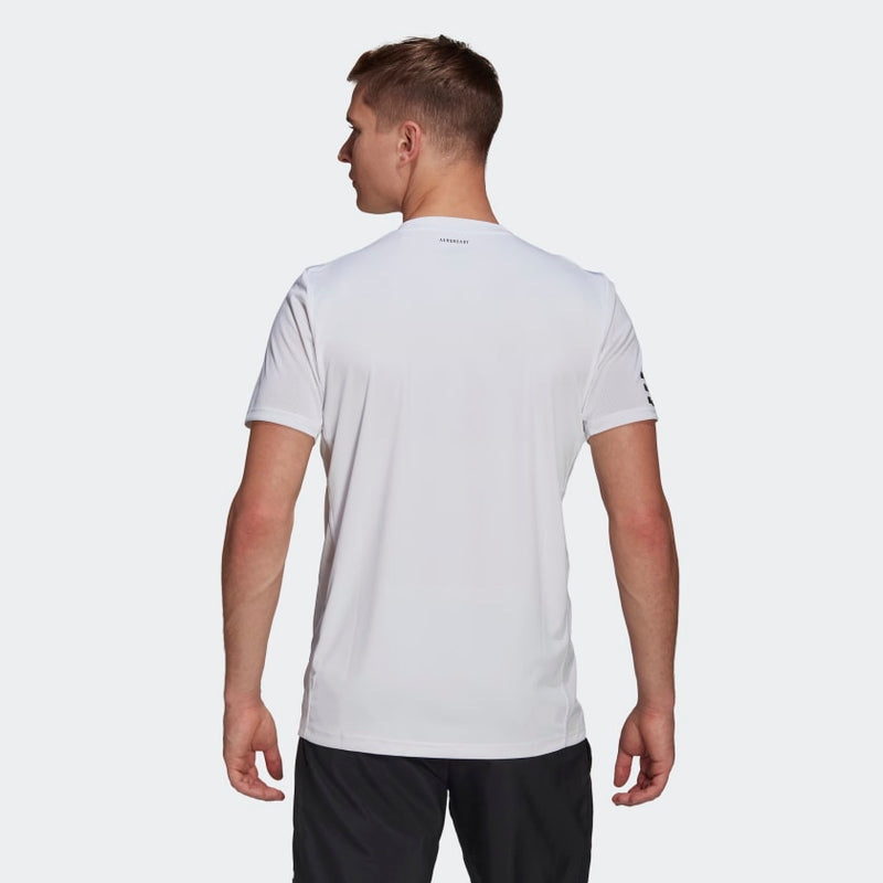 Adidas Club 3-Stripe T-Shirt White