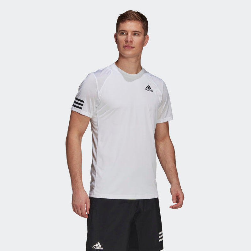 Adidas Club 3-Stripe T-Shirt White