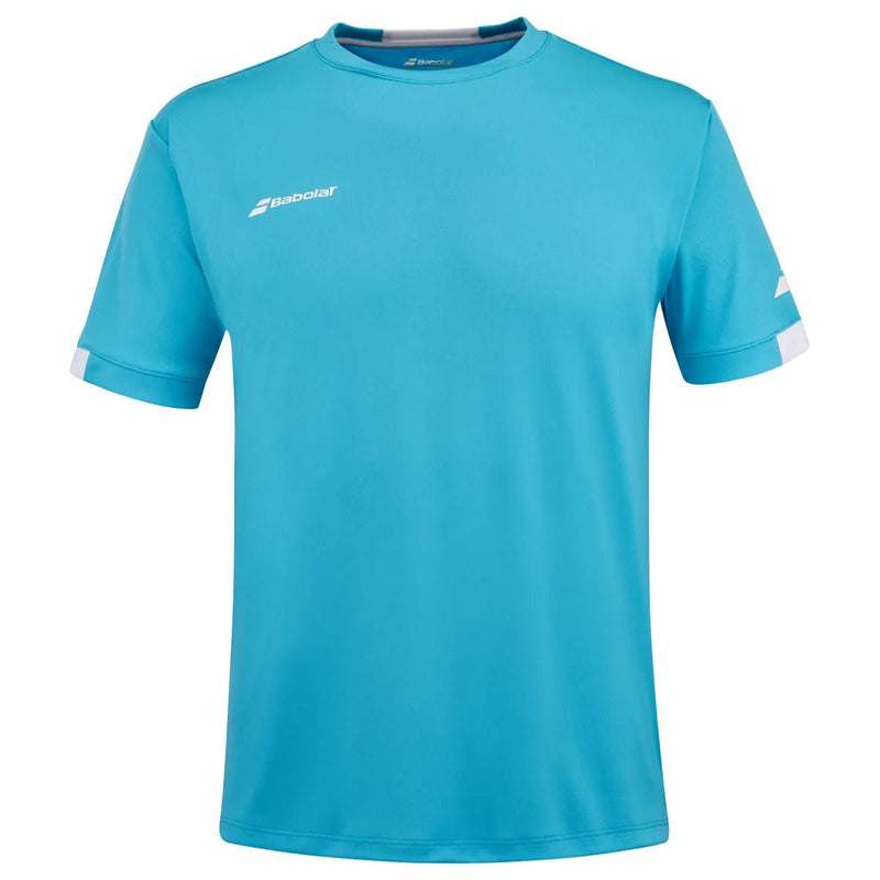 Babolat Play Crew Neck Tee Men Cyan Blue 2025