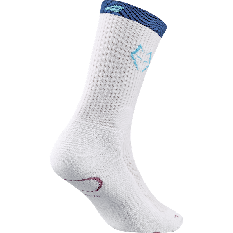 Babolat Padel Mid-Calf Socks Juan Lebrón White/Estate Blue