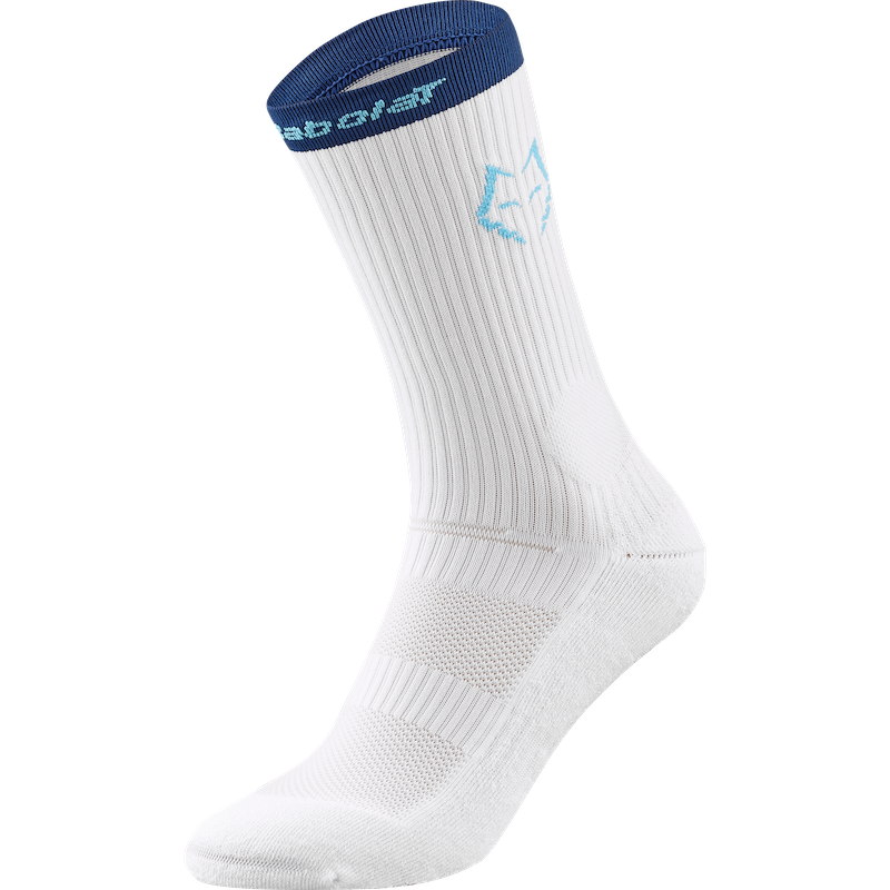 Babolat Padel Mid-Calf Socks Juan Lebrón White/Estate Blue