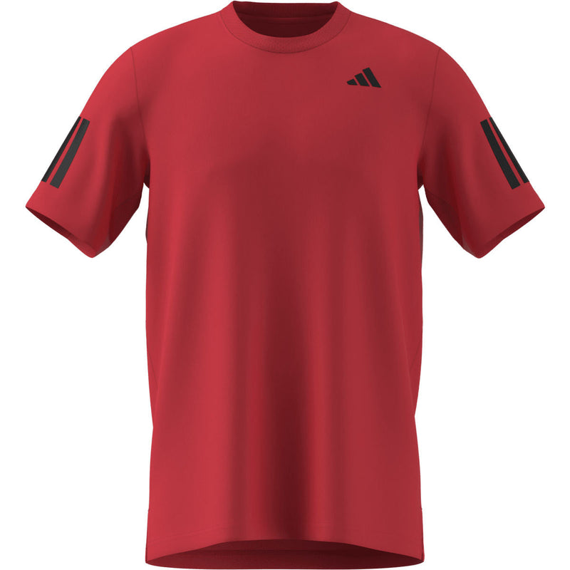 Adidas Club 3-Stripe Tee Red