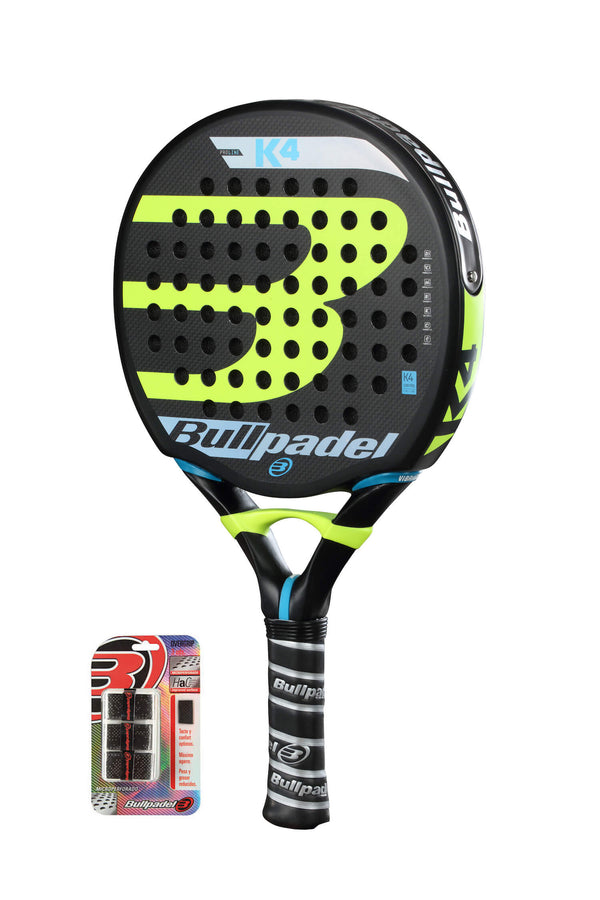 Bullpadel K4 PRO + 3-pack Overgrip på köpet