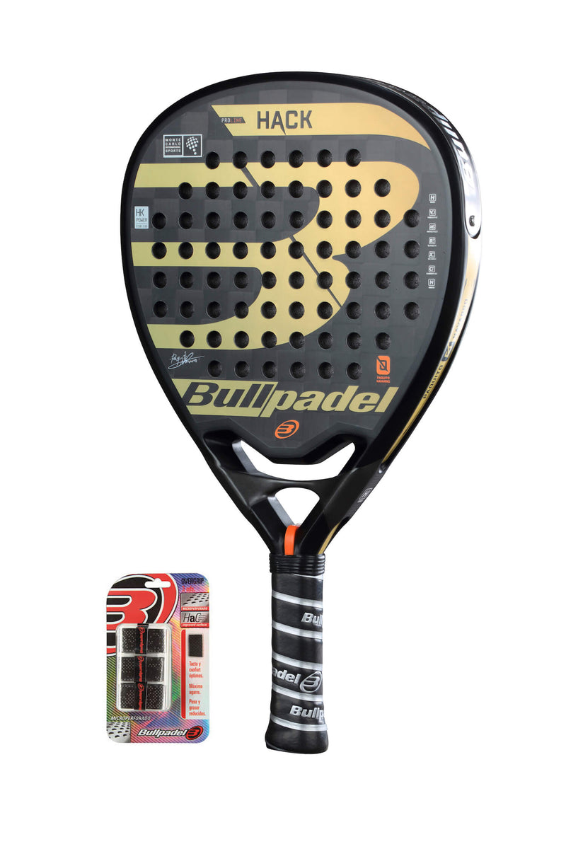 Bullpadel HACK + 3-pack Overgrip på köpet