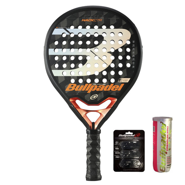 Bullpadel Hack Control 2020 + Protector Custom Weight & 3-pack bollar