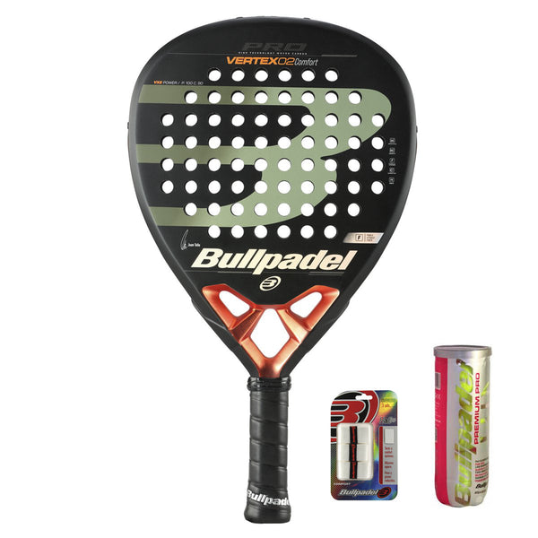 Bullpadel Vertex 2 Comfort 2020 + 3-pack Overgrip & Bollar