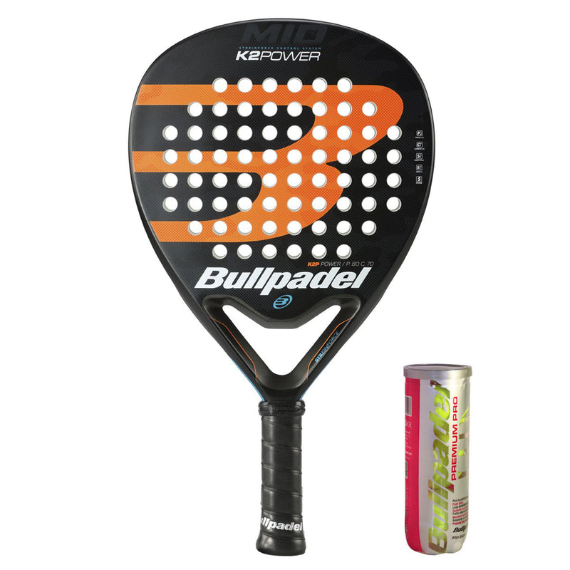 Bullpadel K2 Power 2020 + 3-pack bollar