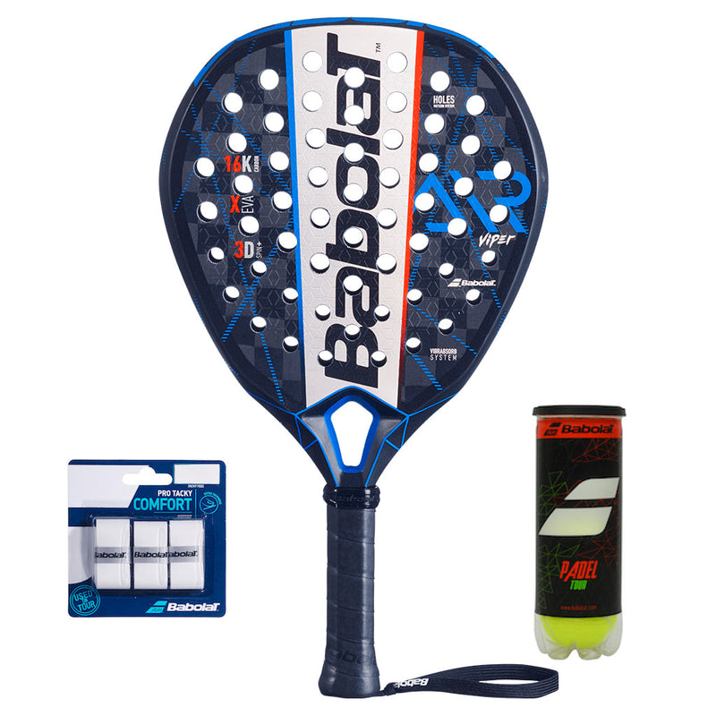 Babolat Viper Air 2021 + 3-pack Overgrip + Padel Tour