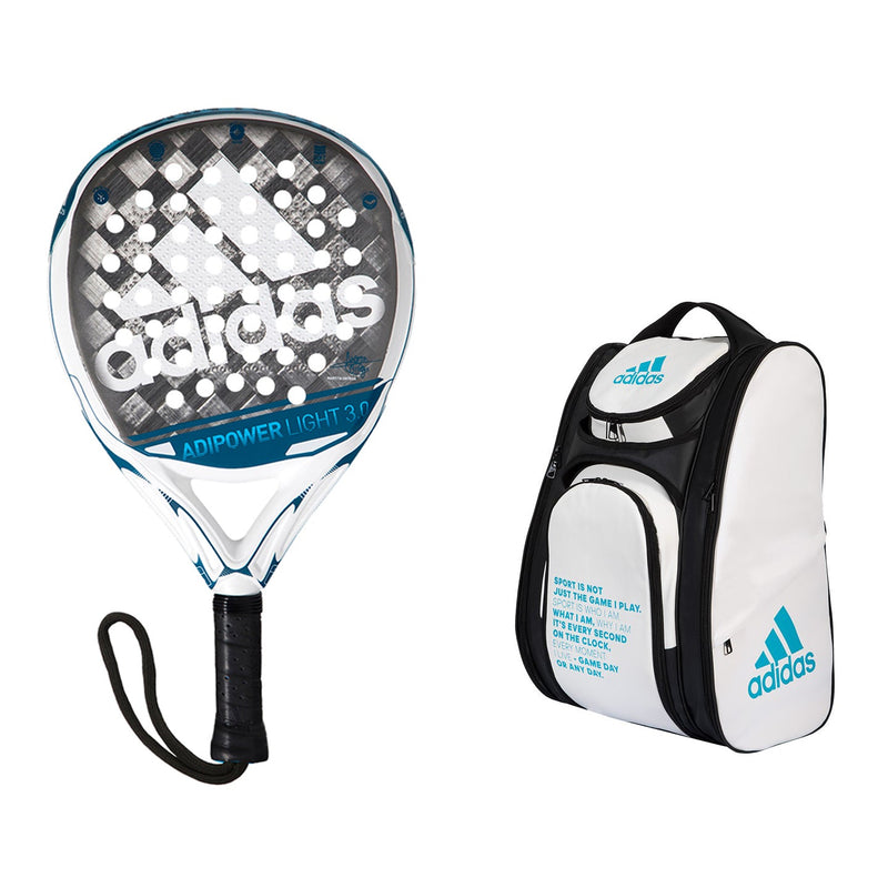 Adidas Adipower Light 3.0 2021 + Racketväska Multigame White