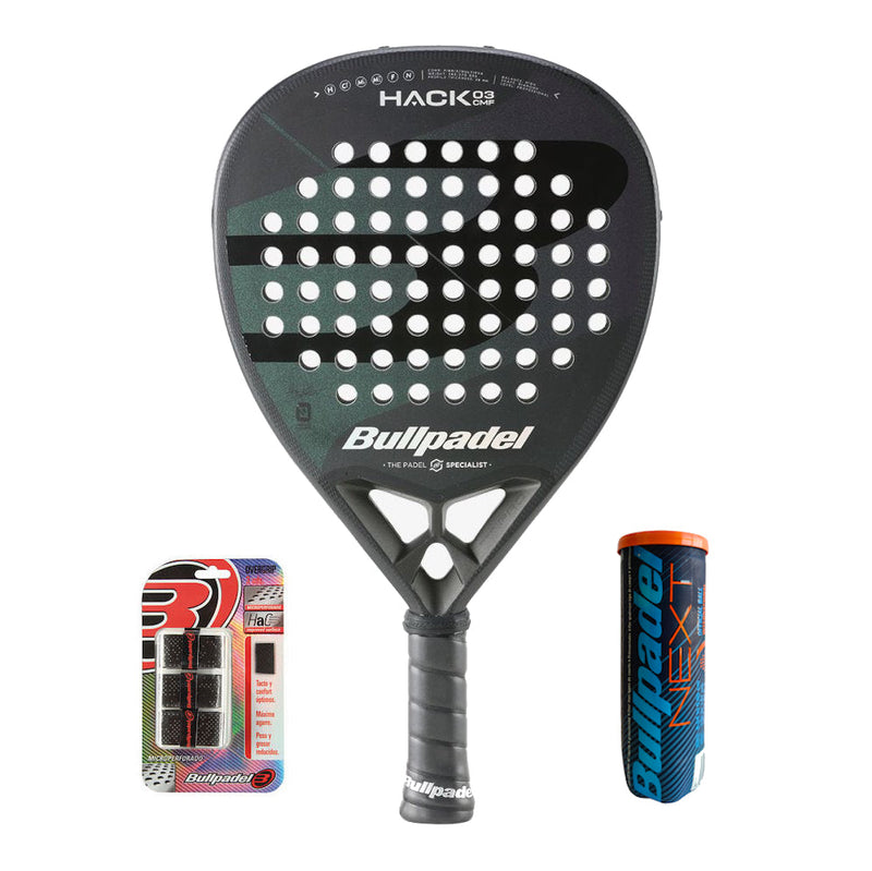 Bullpadel Hack 03 Comfort 2023 + Overgrip + Next