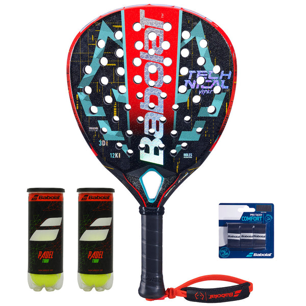 Babolat Viper Juan Lebrón 2023 + 2 x Padel Tour + 3-pack overgrip