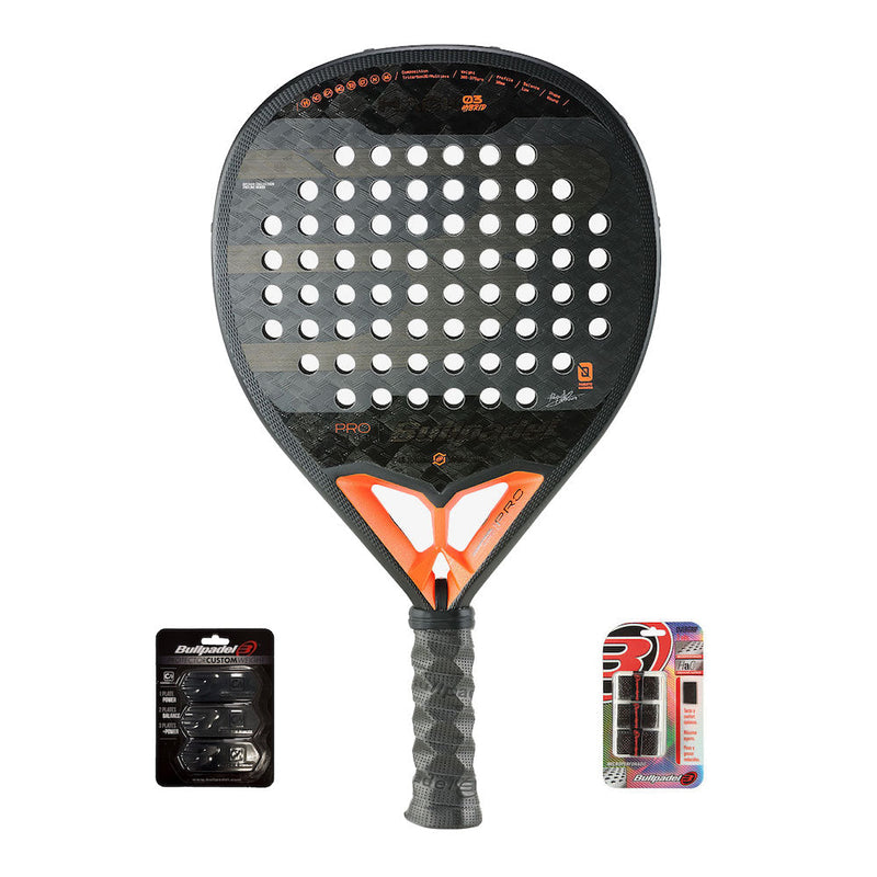 Bullpadel Hack 03 Hybrid 2024 + Protector Custom Weight + Overgrip