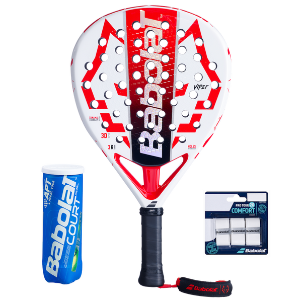 Babolat Viper Juan Lebron 2.5 + Padel Court + Pro Tour 2.0 3-pack