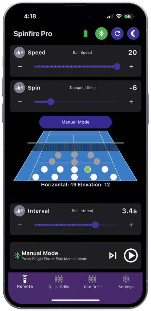 Spinfire Bollmaskin Pro 2 v2 Appstyrd (internt batteri)